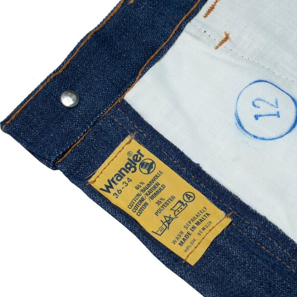 Wrangler (Malta) 70s Vintage, Rope-Dyed, Yellow Tab, Flared, Archival - Picture 3 of 14